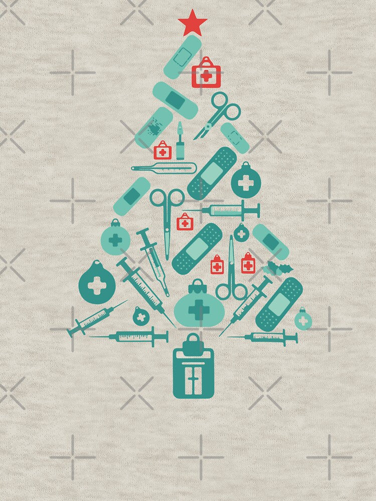Christmas Tree Nurse - Medical Holiday Healthcare by FlashCraft Design