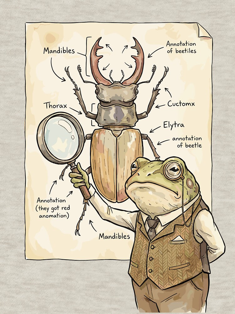 Scholarly Dark Academia: Anatomy Diagram Frog by bapupa