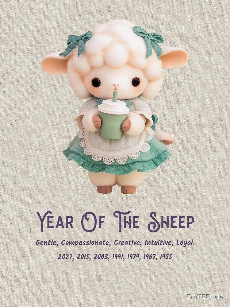 Year Of The Sheep Chinese Zodiac 羊年 Chinese New Year 2027 by GraTEEtude