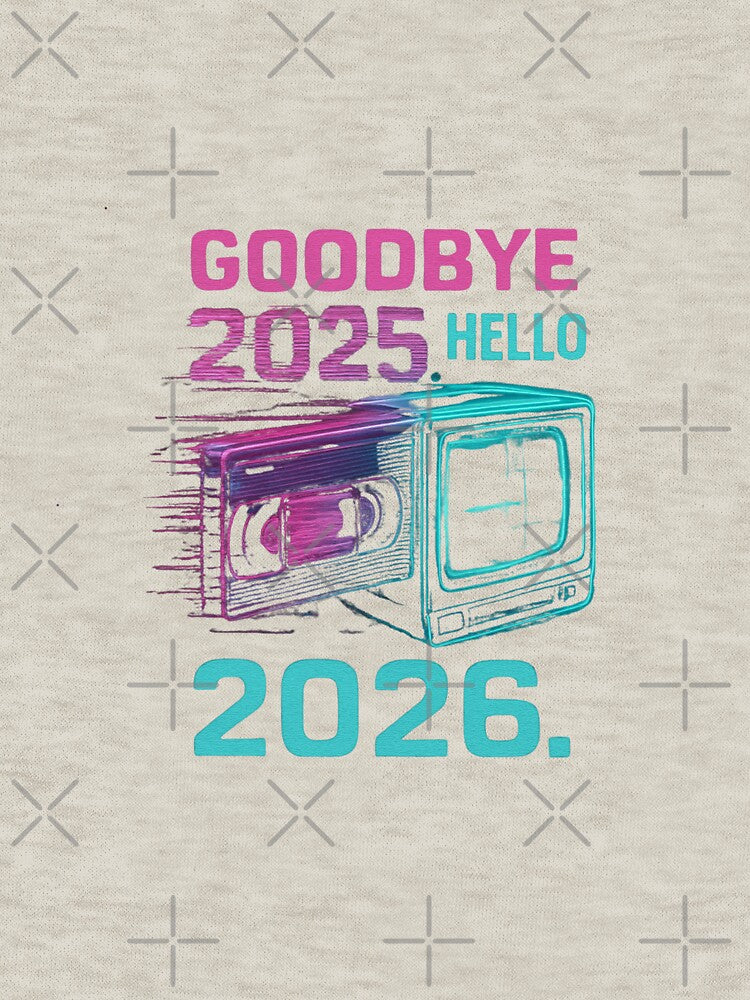 Goodbye-2025-Hello-2026 typography-VAPORWAVE by w66aboo