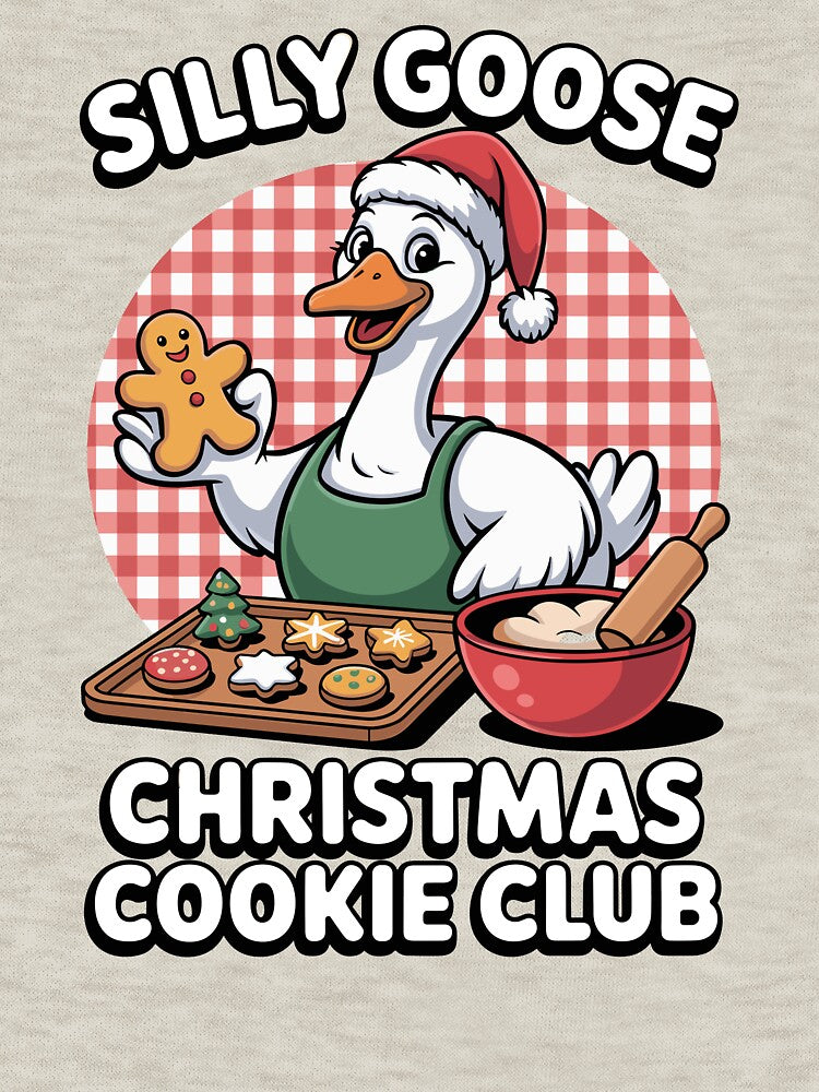 Silly Goose Christmas Cookie Club Funny Holiday Baking Goose Design by Betsytiptoe