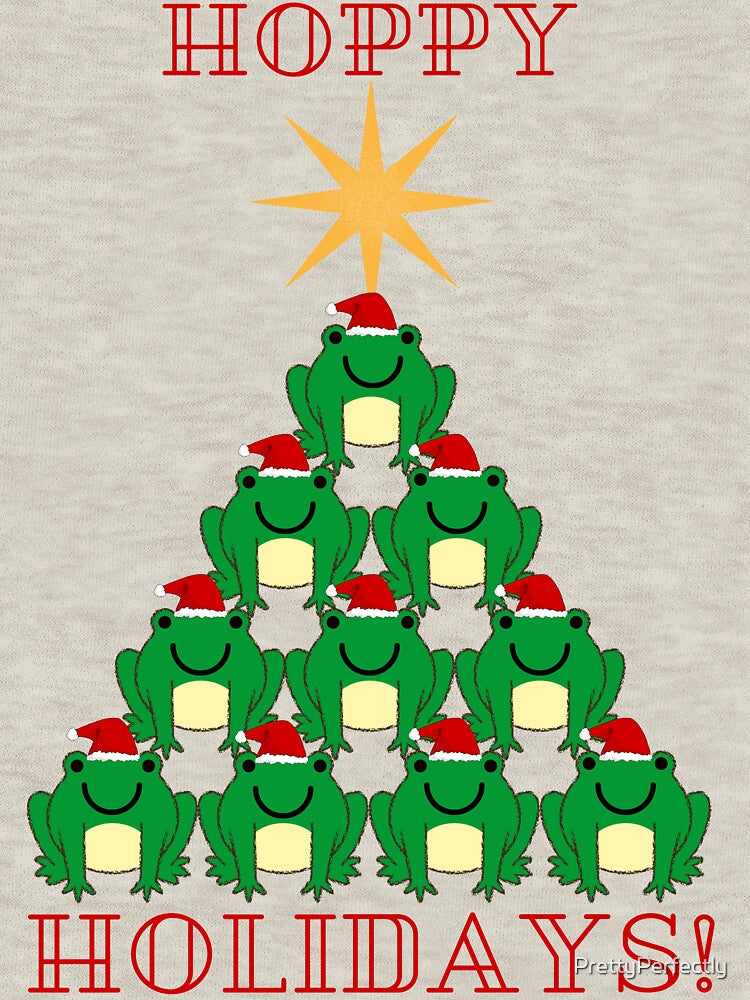Hoppy Holidays frog Christmas tree by PrettyPerfectly