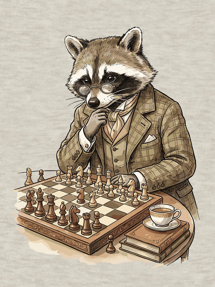 Scholarly Dark Academia: Chess Match Contemplation by bapupa