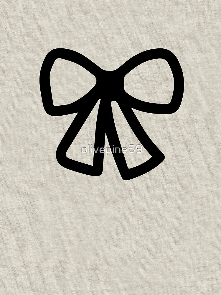 Bow ribbon silhouette. Black ribbon bow tie element for giving labels, presents, packaging, invitations, wedding cards. by olivepine69