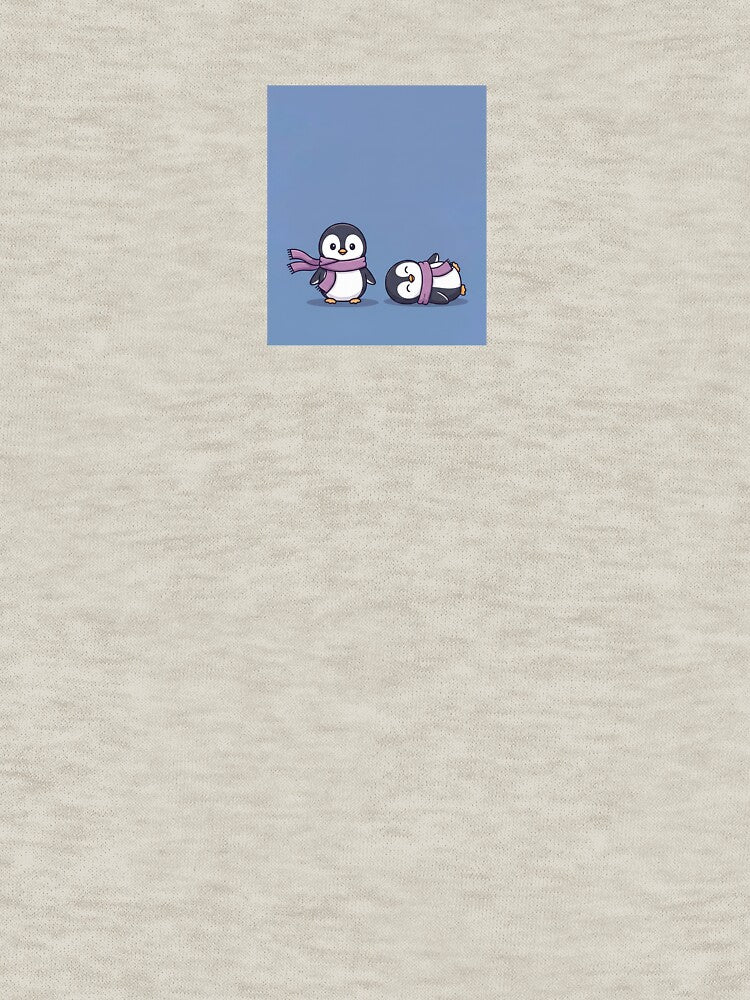 Cute Cartoon Penguins in Winter Scarf | Kawaii Animal Art by rishikiran28