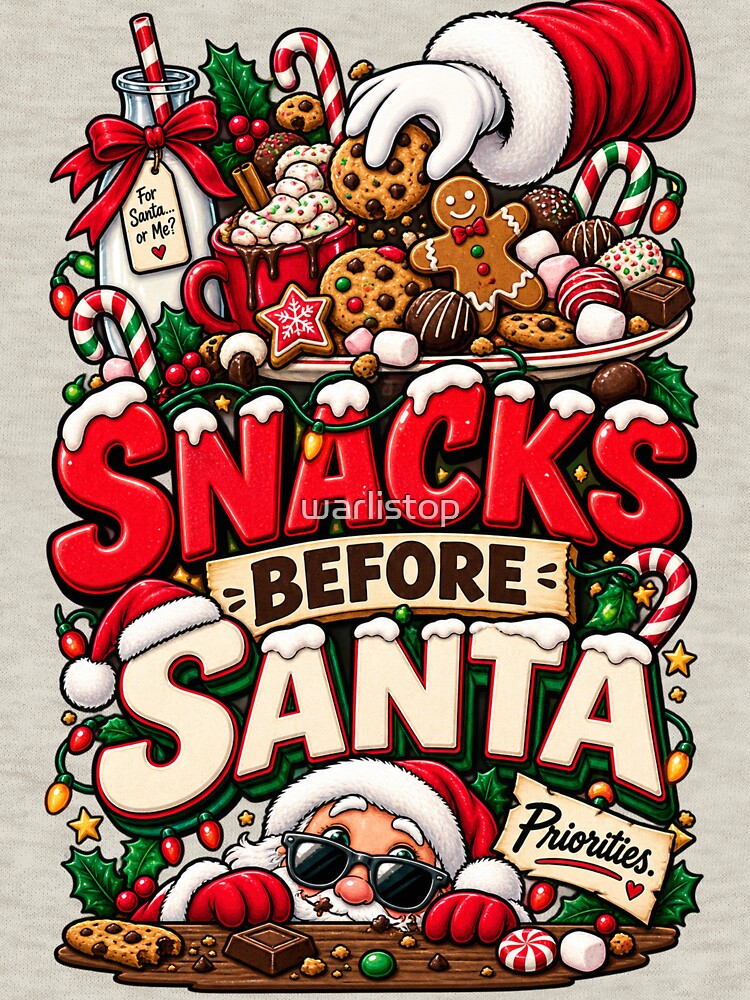 Snacks Before Santa – Funny Christmas Food by warlistop