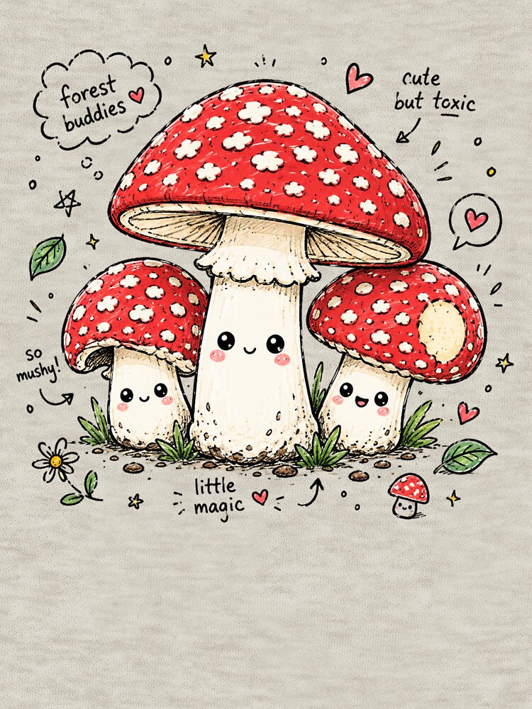 Cute Kawaii Mushroom Trio by 63Hotpeppers