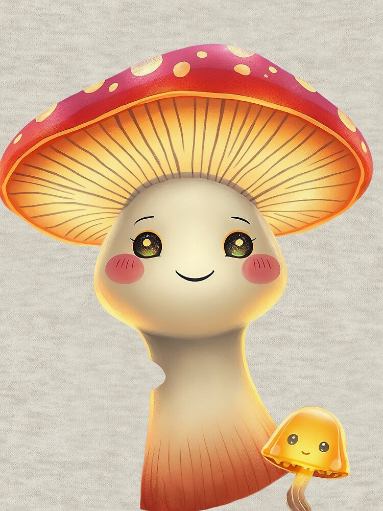 Glowcap & Sprout – Whimsical Mushrooms by PixelCratey