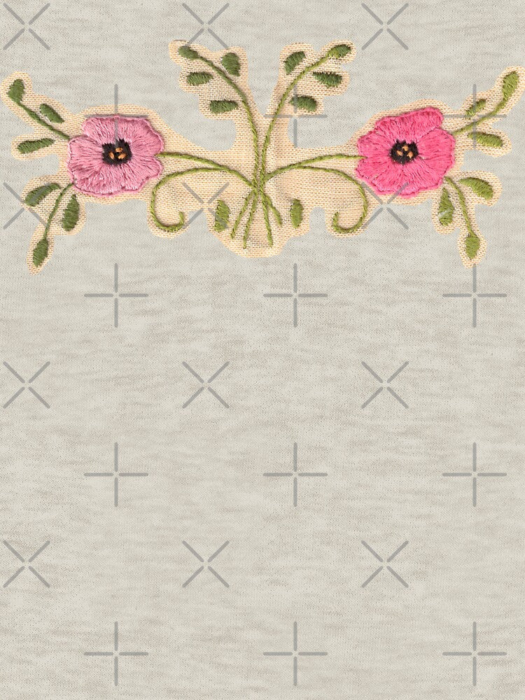Embroidered flowers A by Julianum