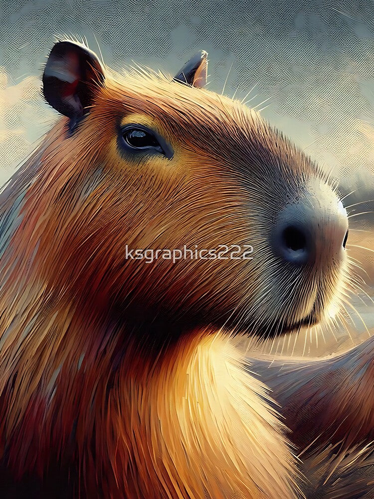 Capybara Art #84 | Capybara Lovers by ksgraphics222