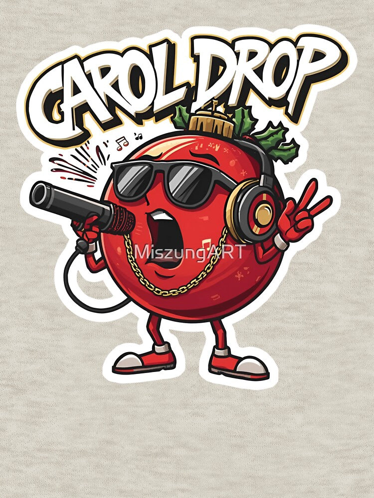 Christmas Ornament Carol Drop – DJ Style Holiday Art by MiszungART