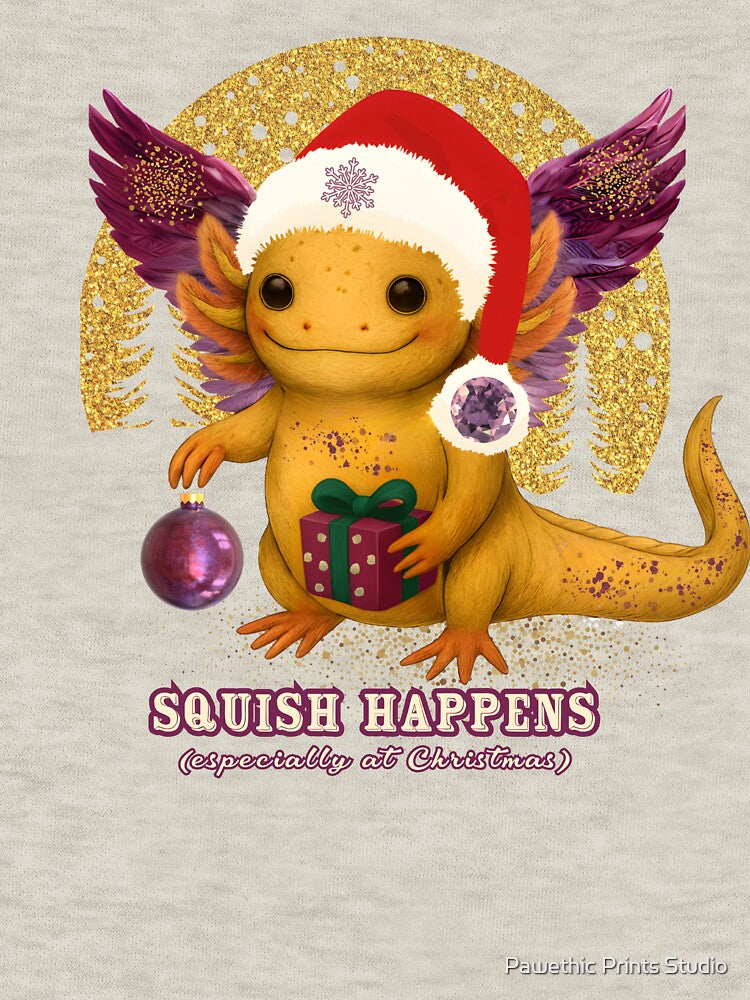 SQUISH HAPPENS - especially at Christmas by Pawethic Prints Studio