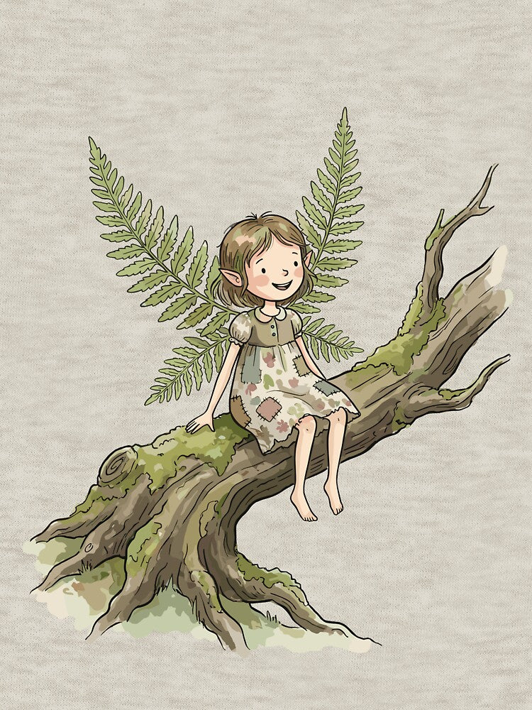 Magical Cottagecore: Fern Frond Fairy by bapupa