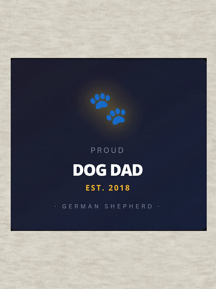 German Shepherd Dad Paw Print — Proud Dog Dad Father's Day Gift for Men by rebel-souly