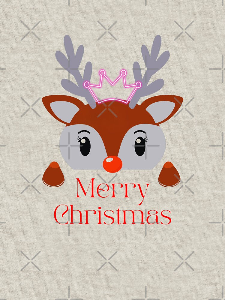 Merry Christmas pretty princess reindeer by WeeDeezines