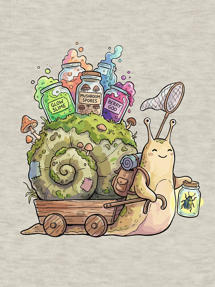 Goblincore Aesthetic: Snail Goo Forager by bapupa