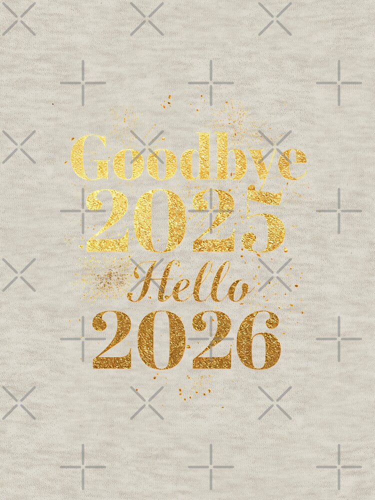 Goodbye-2025-Hello-2026 minimalist typography by w66aboo