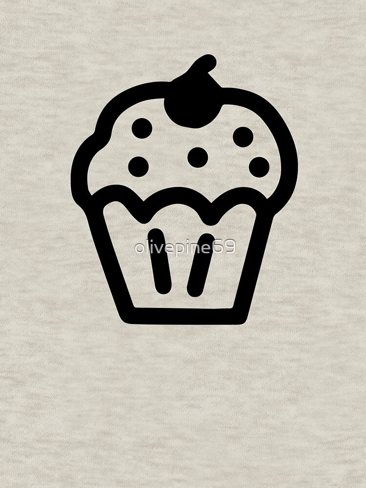 Cupcake line art hand drawn style collection doodle by olivepine69