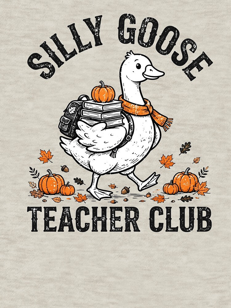 Silly Goose Teacher Club Fall Edition Funny Pumpkin Autumn Teacher by Yellowriversss