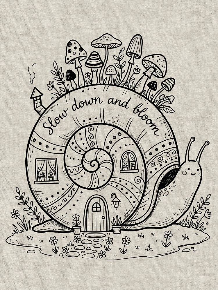 Snail Shell Sprout - Fairycore Aesthetic by bapupa