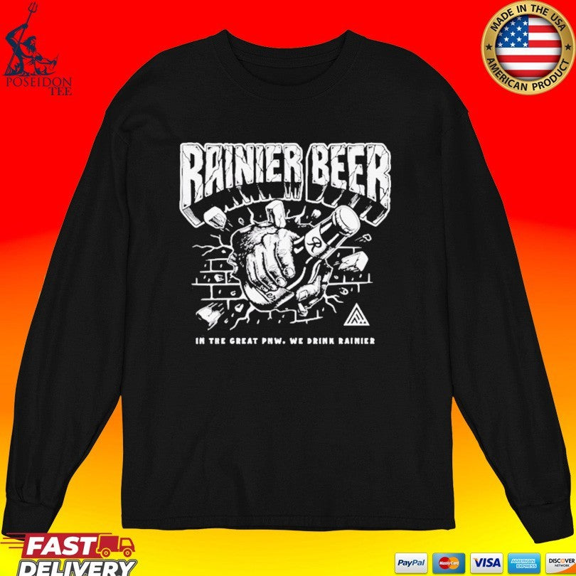 Rainier Beer Sasquatch Smash In The Great Pnw We Drink Rainier Unisex