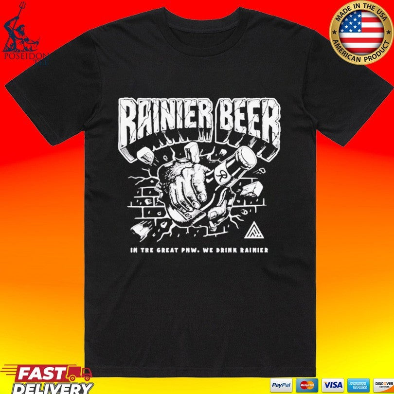 Rainier Beer Sasquatch Smash In The Great Pnw We Drink Rainier Unisex