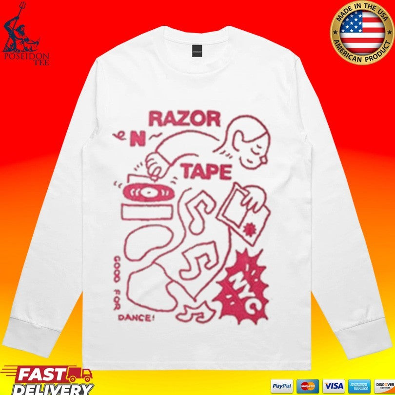 Razor N Tape Happy Dj Faded Bone Unisex