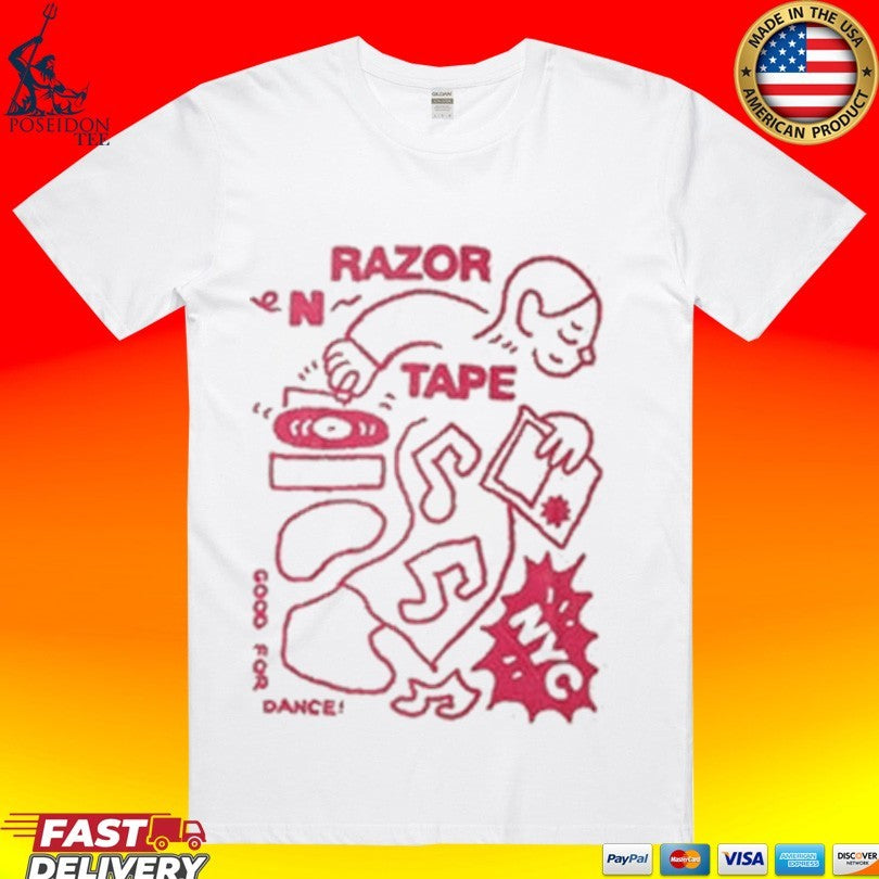 Razor N Tape Happy Dj Faded Bone Unisex