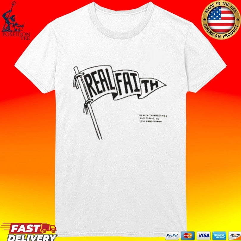 Real Faith Flag Vintage Christian Unisex