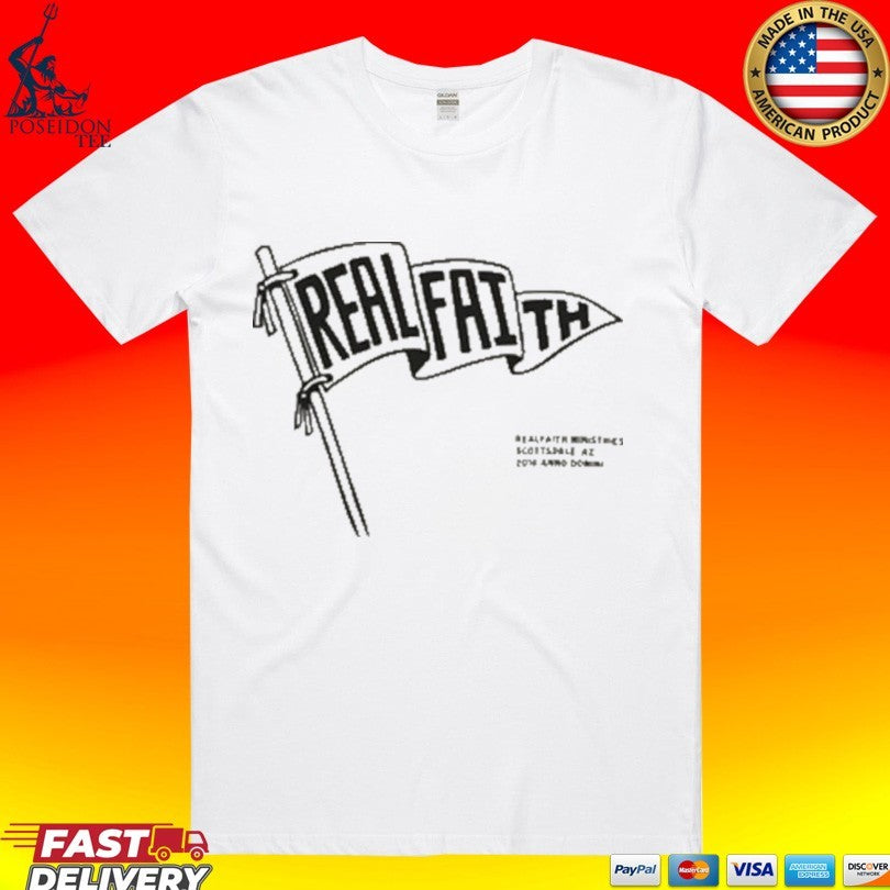 Real Faith Flag Vintage Christian Unisex