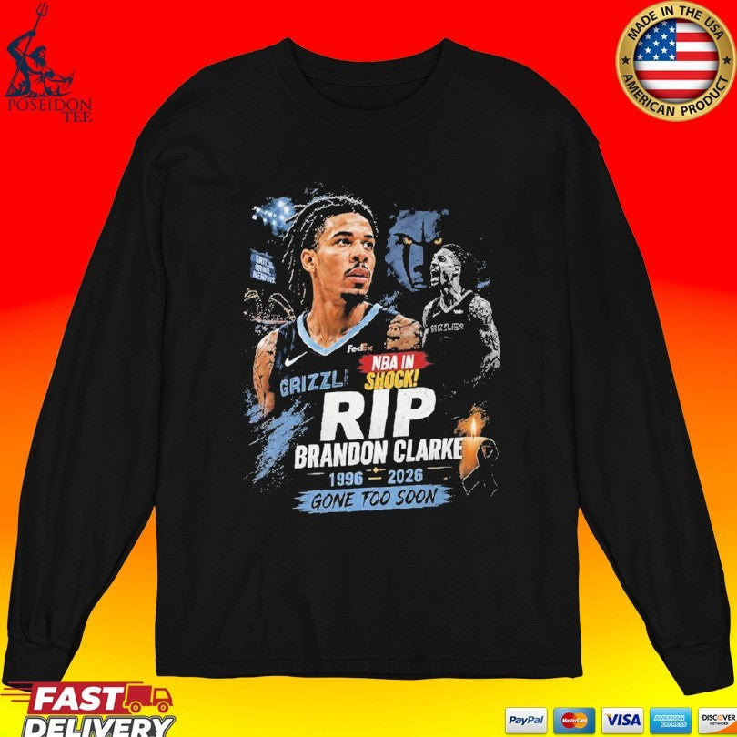 Rest In Peace Brandon Clarke 1996-2026 In Loving Memory Unisex