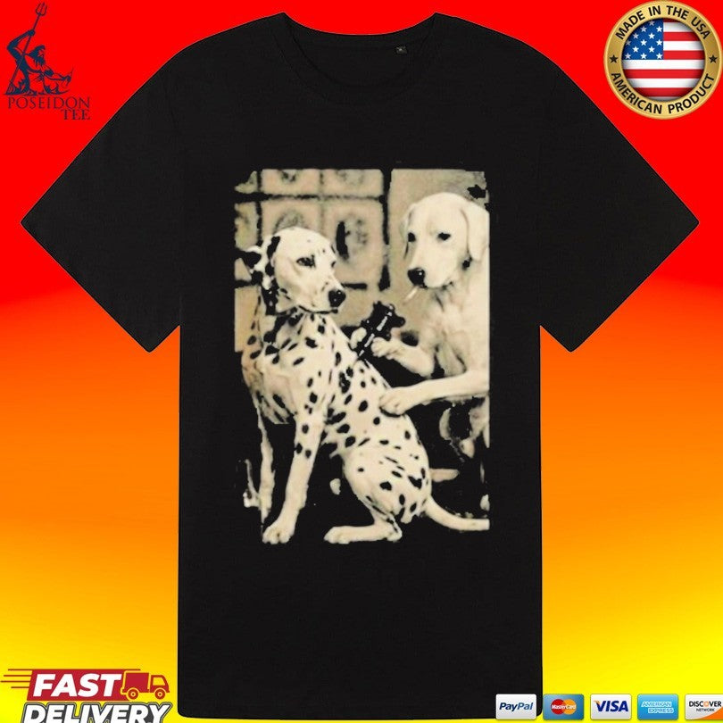 Retro Dalmatian Dog Tattoo Artist Unisex