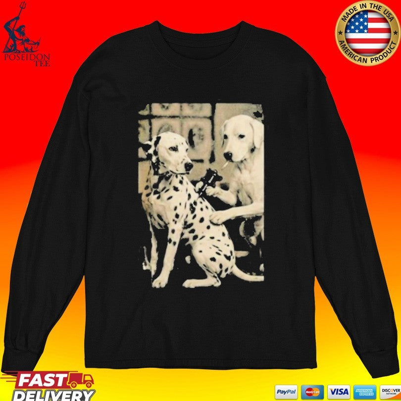 Retro Dalmatian Dog Tattoo Artist Unisex