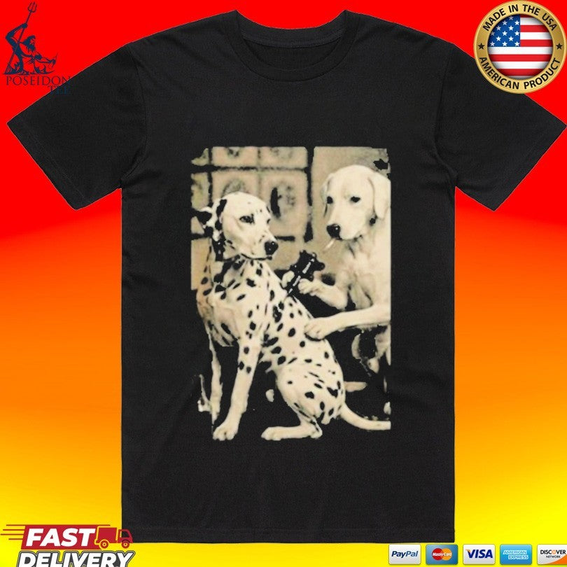 Retro Dalmatian Dog Tattoo Artist Unisex