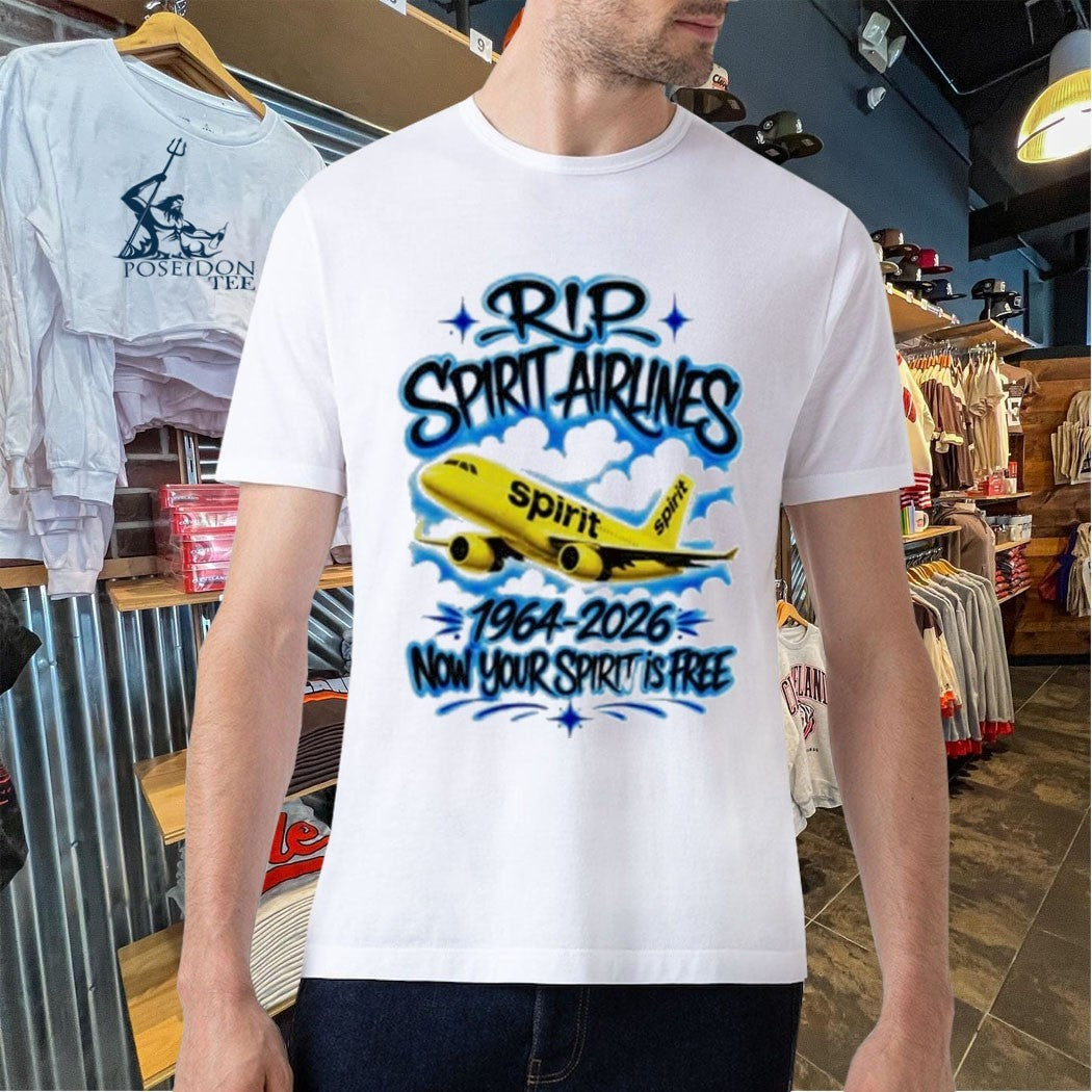 Rip Spirit Airlines 1964-2026 Now Your Spirit Is Free Unisex