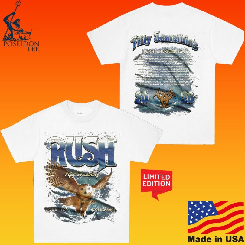 Rush Fifty Something Grey Owl Fifty Tour 2026 Unisex