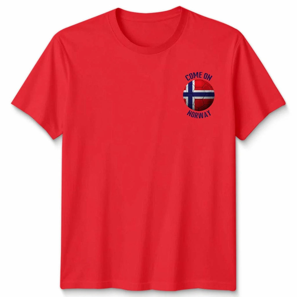 Come On Norway Football Unisex Kids Country Pride Soccer Tee #WC Unisex