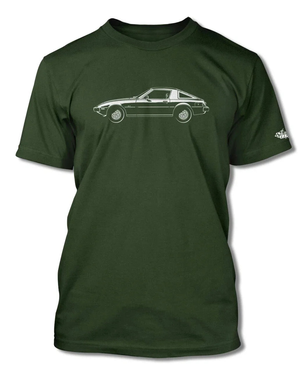Mazda RX-7 S1 First generation 1978 - 85 - Men - Side View Japanese Car Unisex