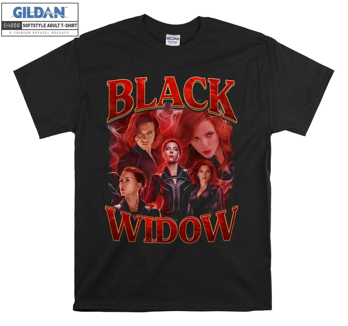 Black Widow Poster Avenger Gift T shirt Men Women Unisex 6566 Unisex