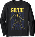Siu Funny Ronaldo Present for Soccer Lovers Funny Long Sleeve Unisex