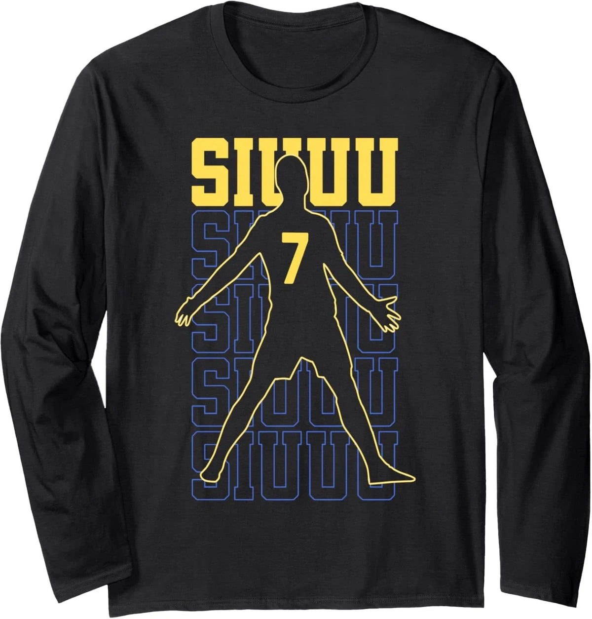 Siu Funny Ronaldo Present for Soccer Lovers Funny Long Sleeve Unisex