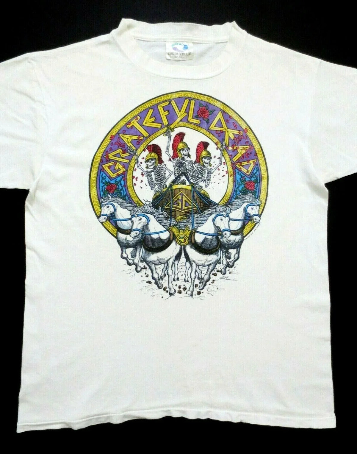 Grateful Dead Shirt T Shirt Vintage 1991 USC Trojans SC LA Coliseum Horses GDM L Unisex