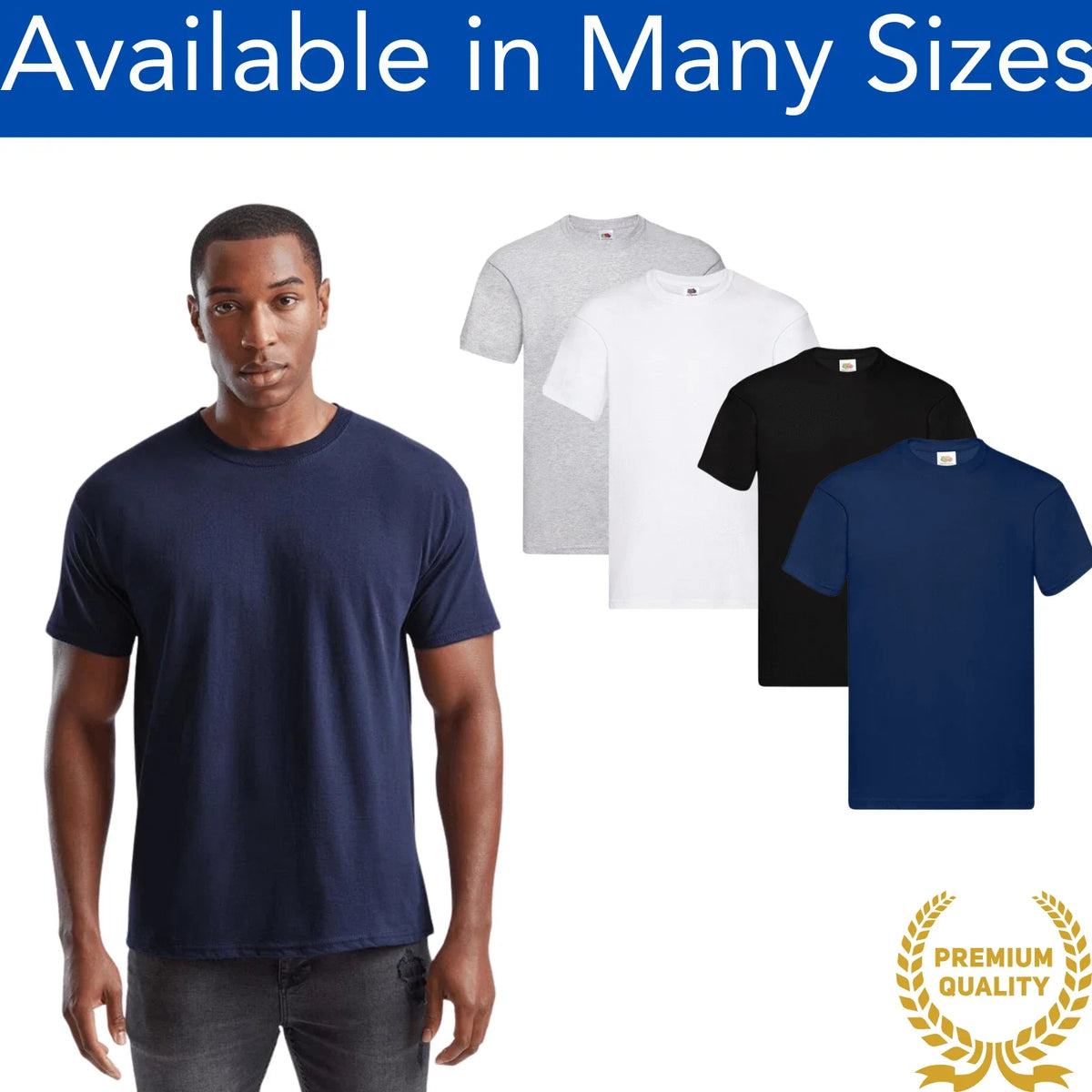 Men’s T shirt 100% Cotton Crew Neck Tee Summers Soft Plain Tee Shirt S-2XL Unisex