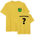 Personalised Brazil football ,Custom Name and Number Tee,Brazil Badge Top Unisex