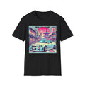Skyline R34 GT-R Tokyo Pagoda Cherry Blossom JDM Vaporwave Graphic Unisex