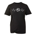 Heart Beat Football Funny Football Sports Lovers Soccer Game Players Top Unisex