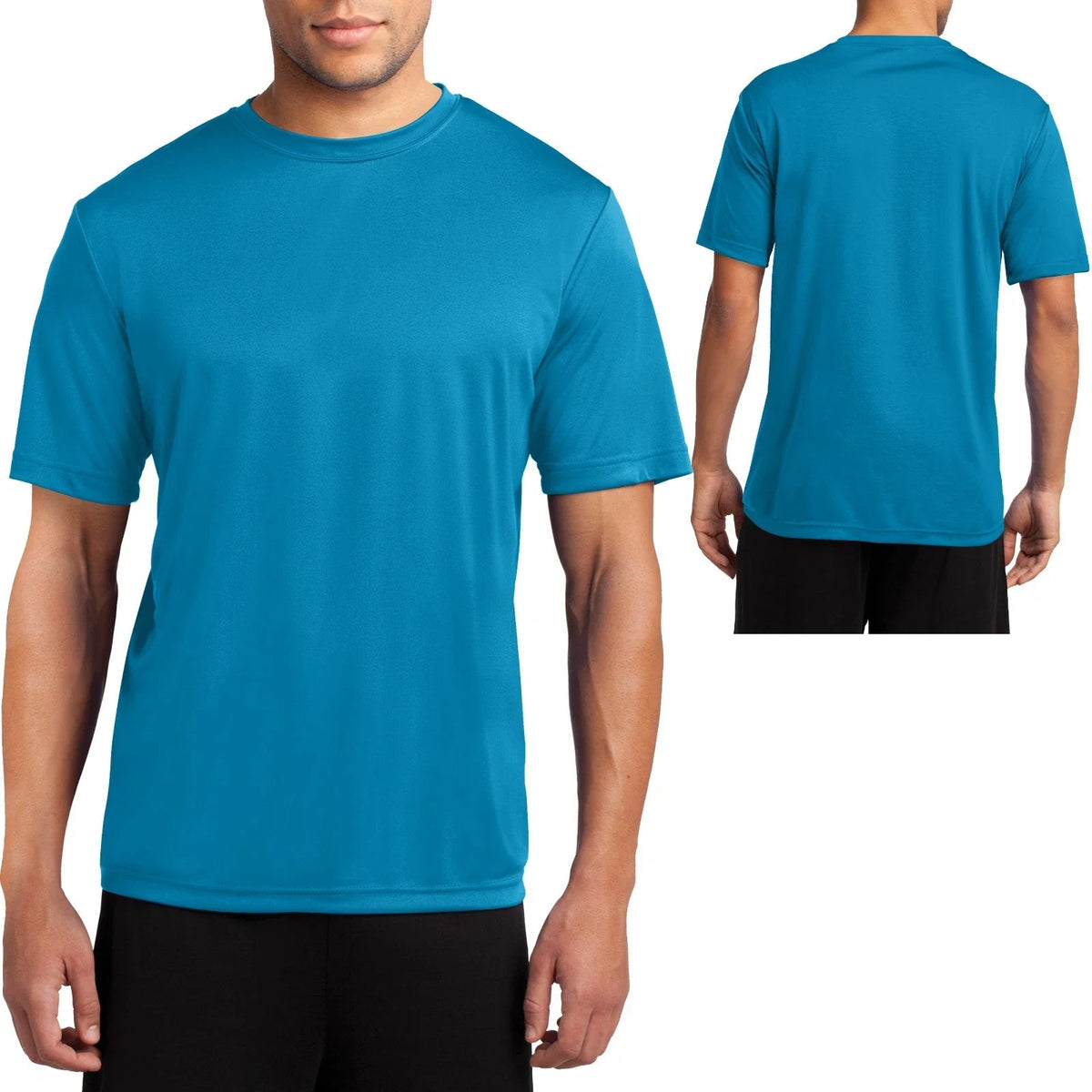 Mens NEON Moisture Wicking Exercise Tee Gym Basketball S-XL 2XL 3XL 4XL Unisex