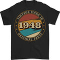 78th Birthday Vintage Made In 1948 Mens 100% Cotton Unisex