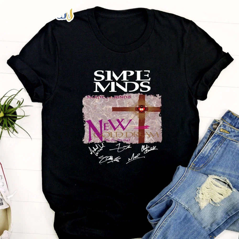 Simple Minds HOT NEW black signed Unisex All sizes 2F625 Unisex