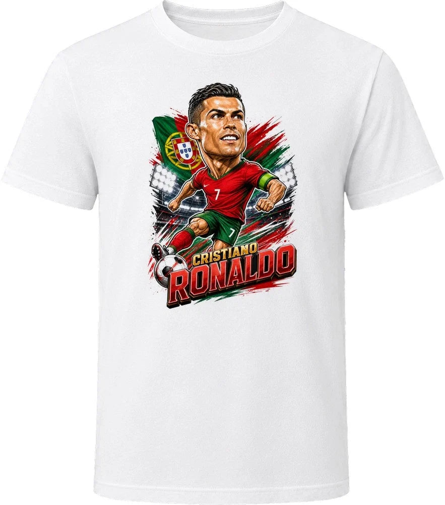 Cristiano Ronaldo, Portugal Caricature Soccer 2026 T Shirt Unisex